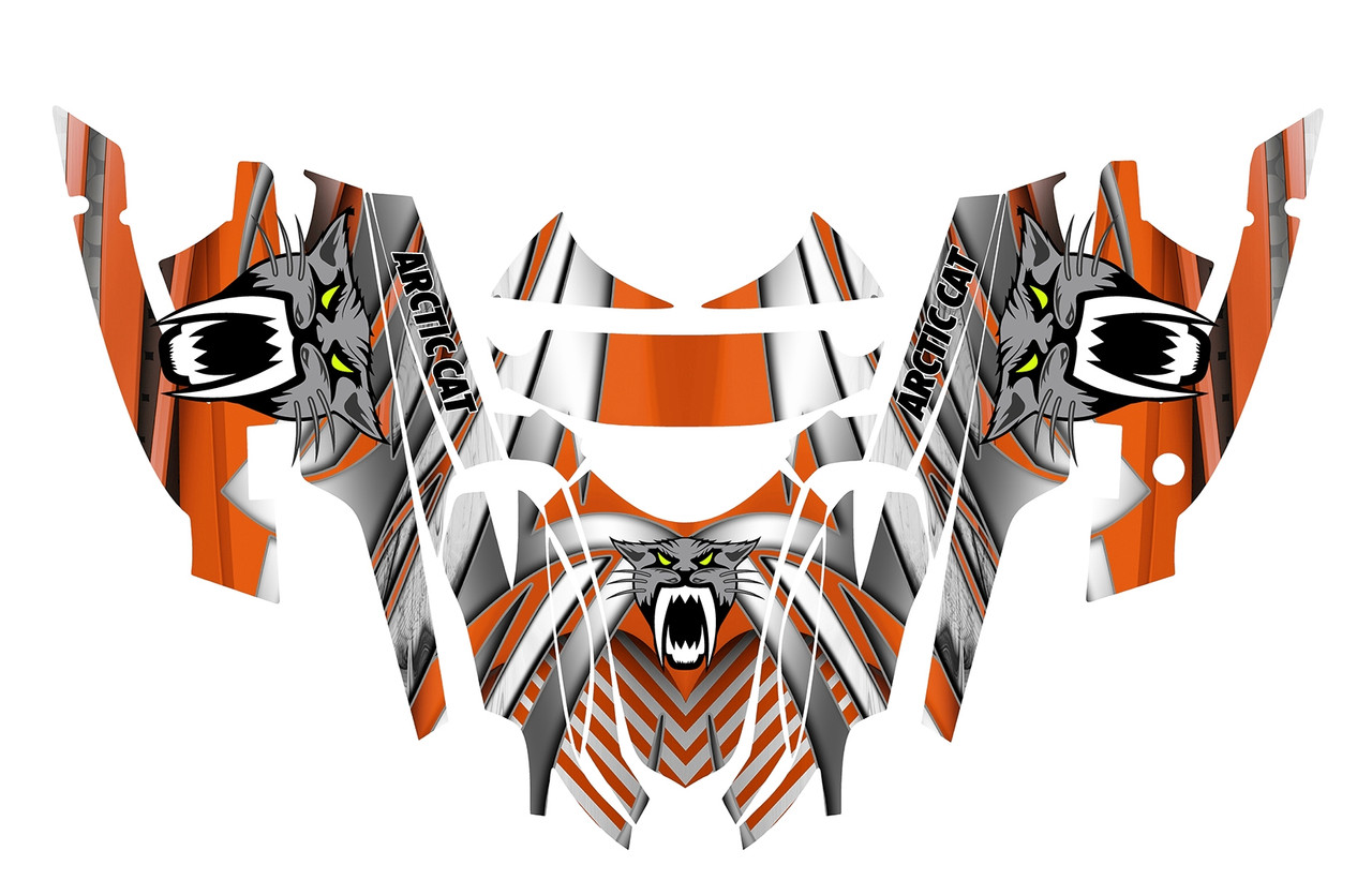 Arctic Cat Sabercat F5-F7 snowmobile wrap kit design #1216