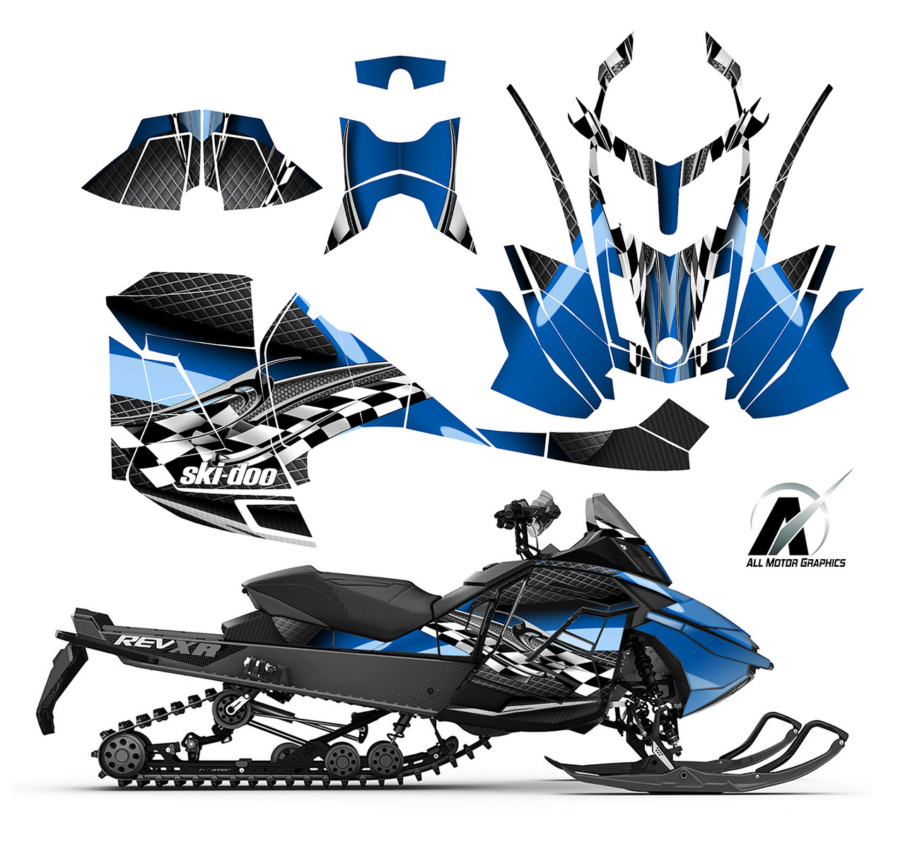 2007 Ski-doo REV Renegade graphic wrap kit