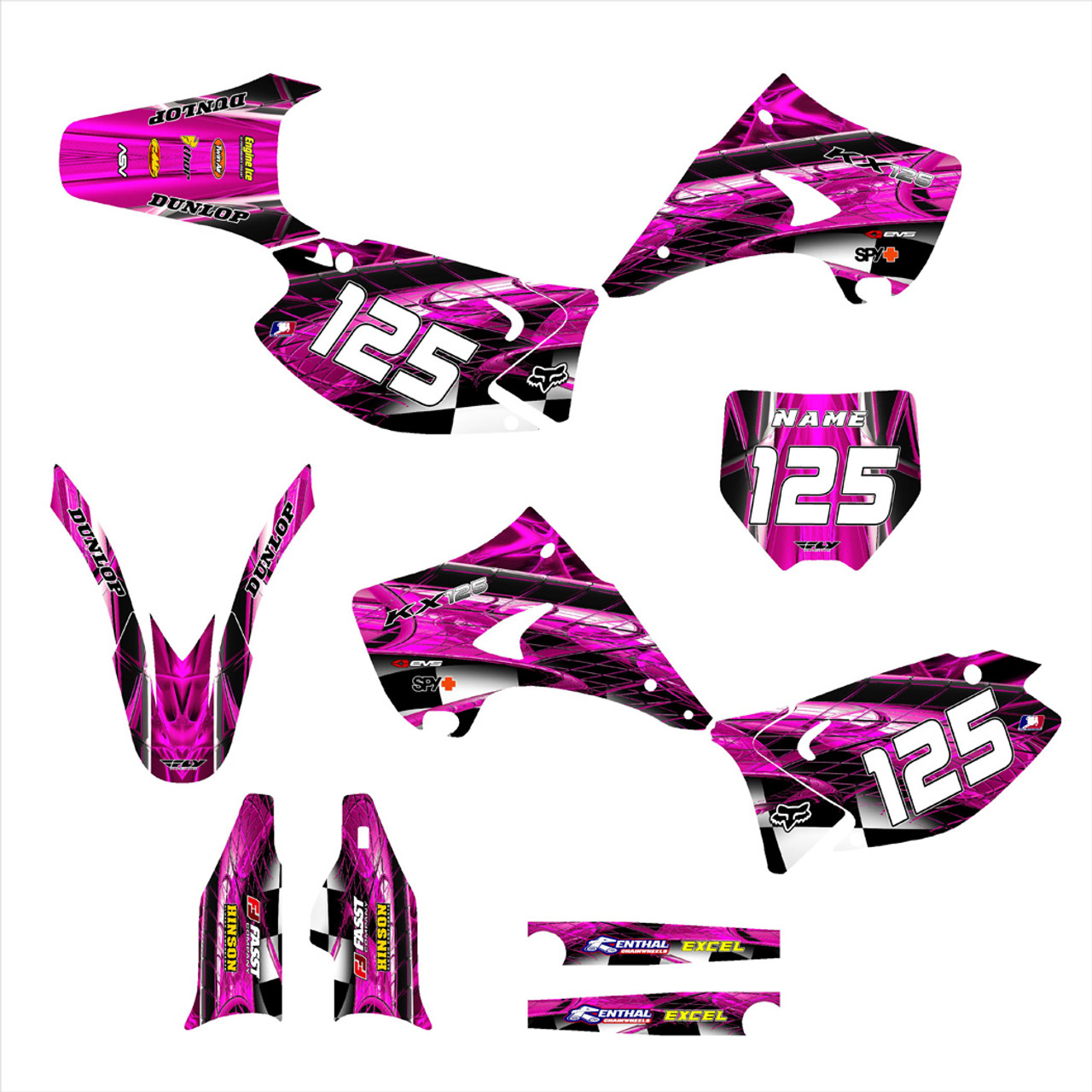 KX125 KX250 2003 -14 Design 2001