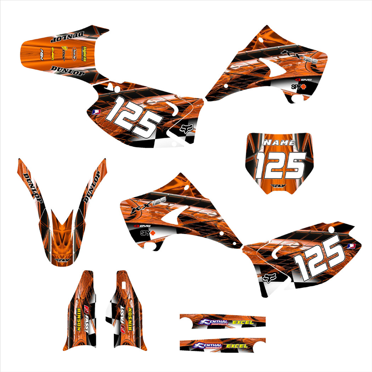 KX125 KX250 2003 -14 Design 2001