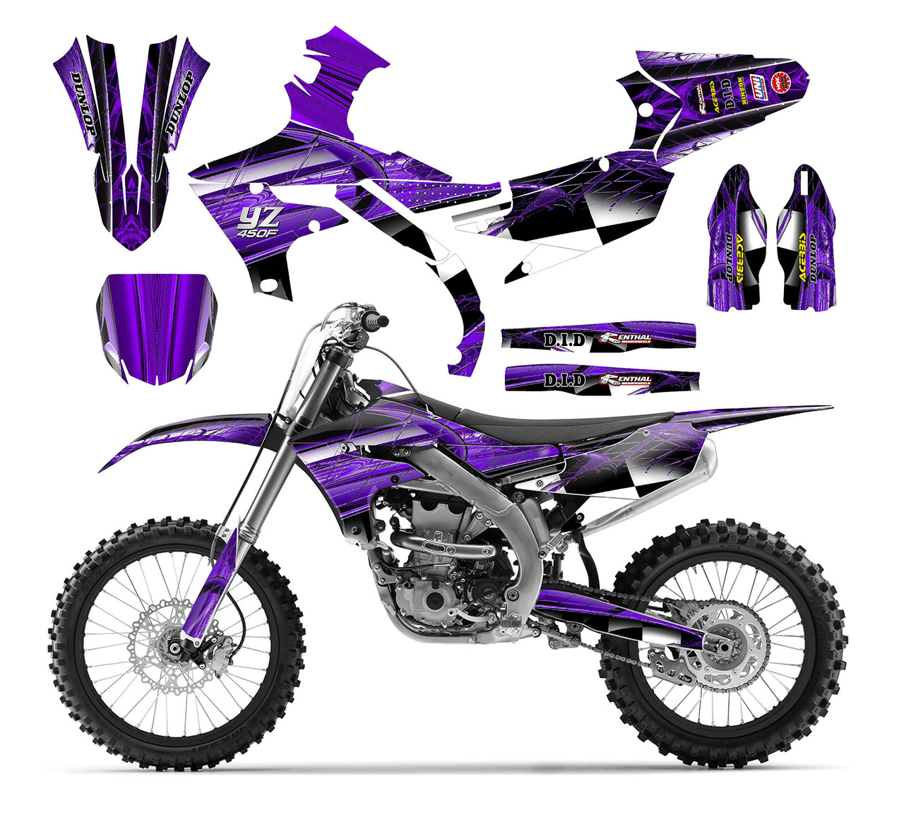 2019-2020 YZ250F YZ450F graphics decal kit design 2001