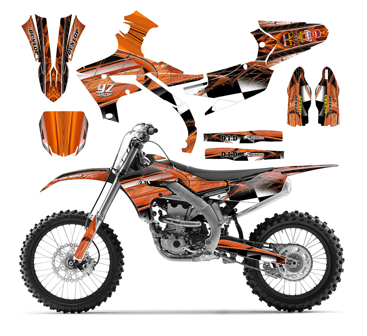 2019-2020 YZ250F YZ450F graphics decal kit design 2001