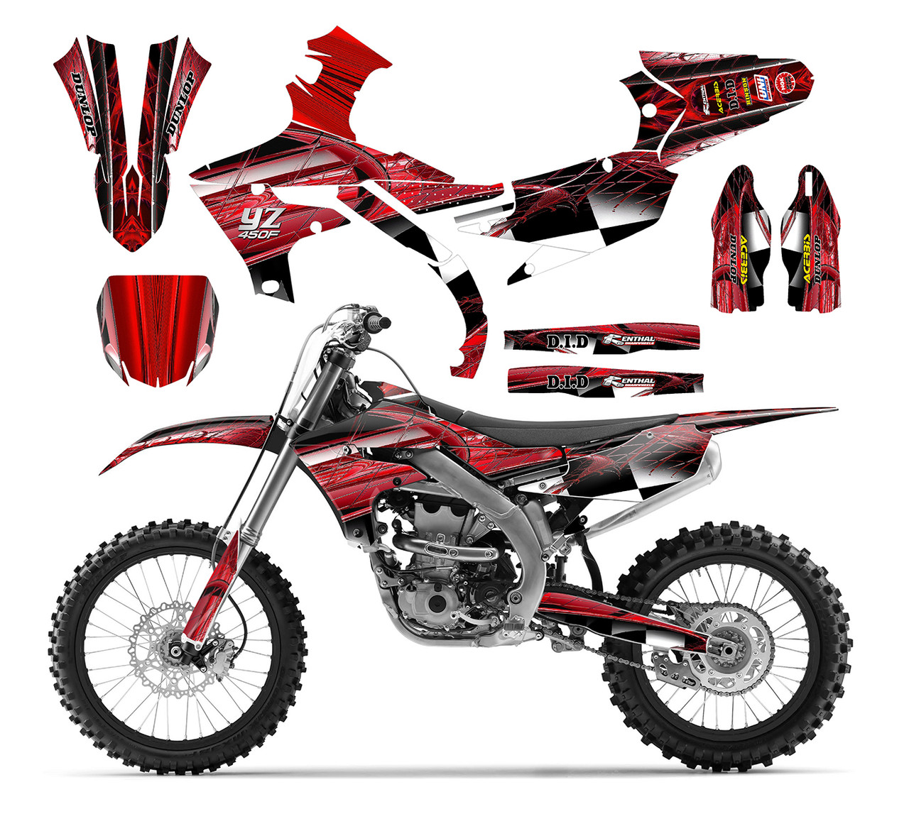 2019-2020 YZ250F YZ450F graphics decal kit design 2001