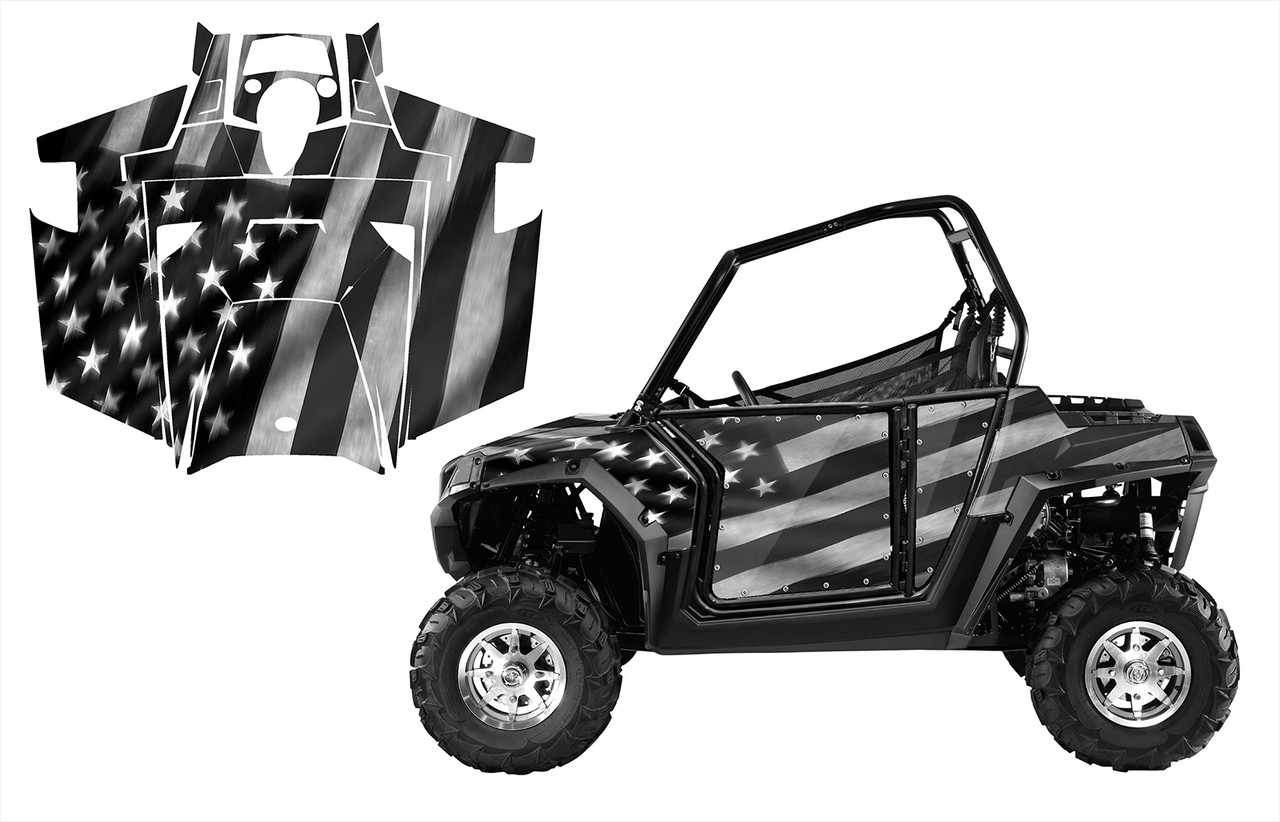 Thin Gray Line RZR 900xp graphics wrap kit