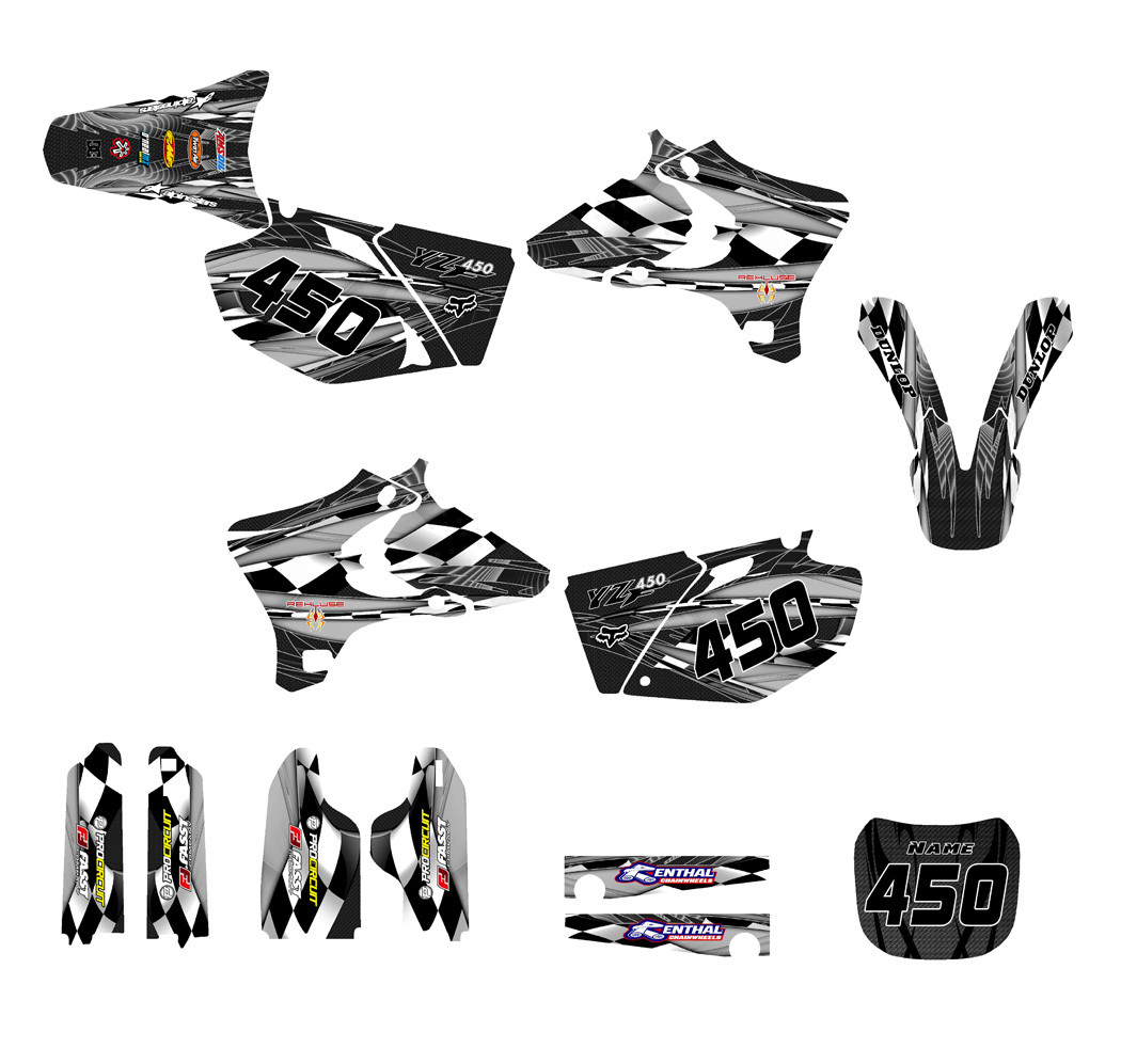 2003-2005 Yamaha graphics decal kit design 3500