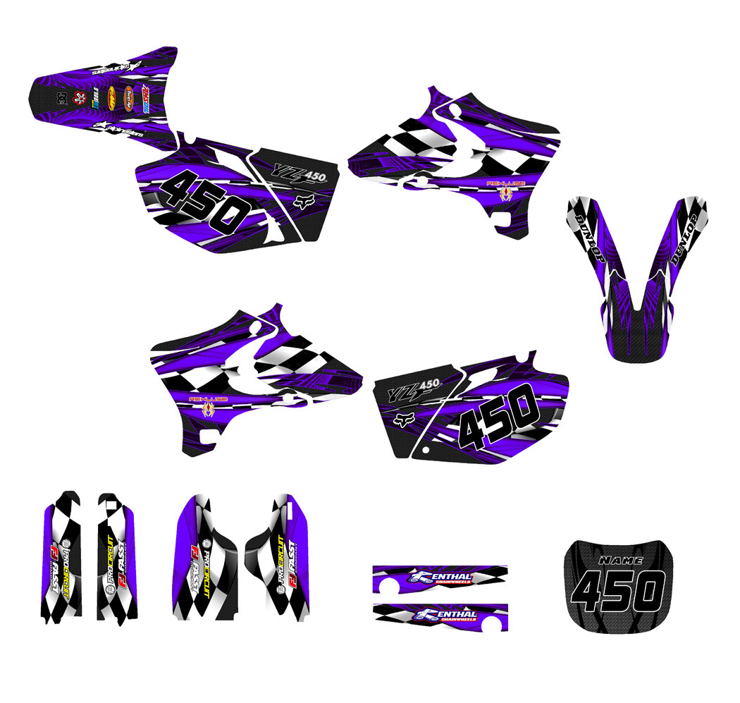 2003-2005 Yamaha graphics decal kit design 3500