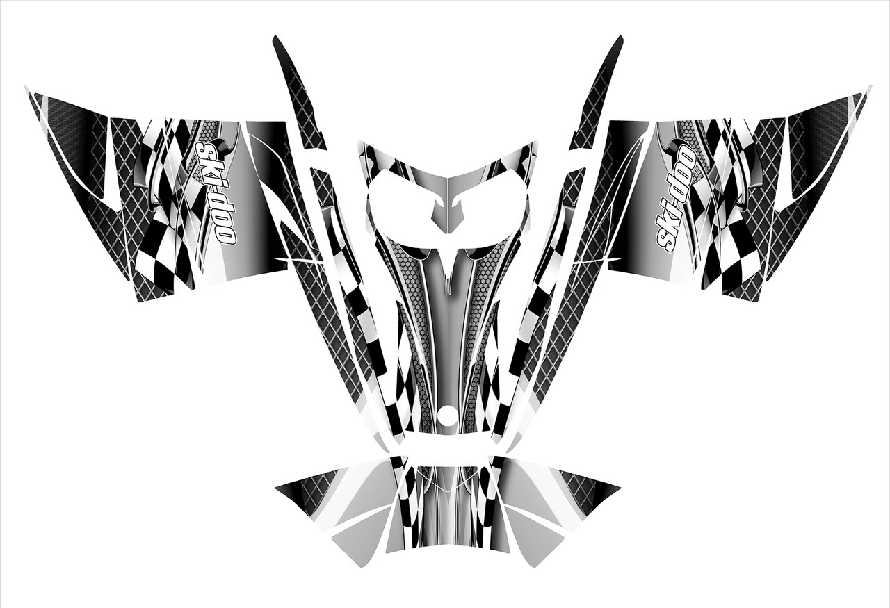Ski-doo REV MXZ Renagade snowmobile wrap kit design #2300