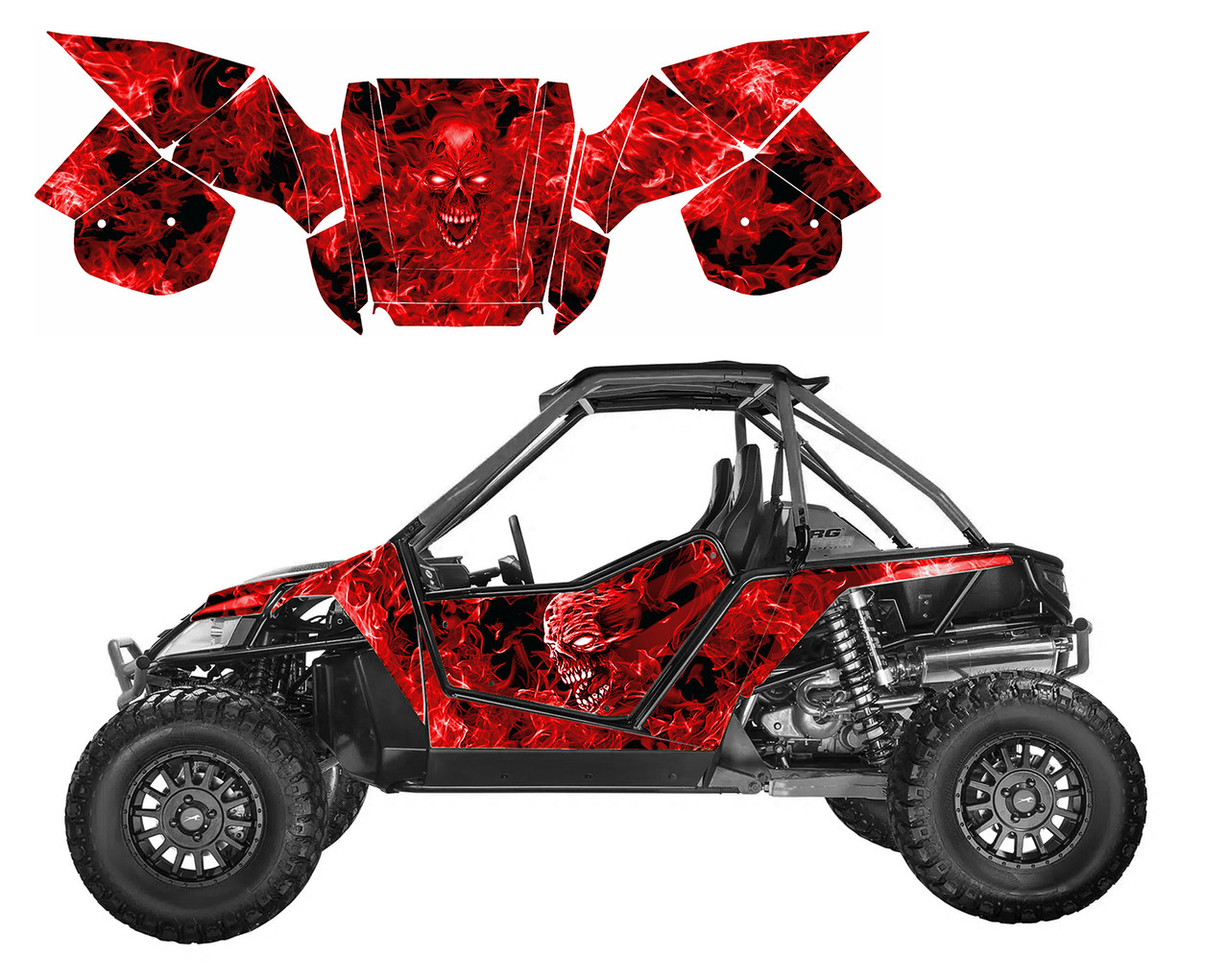 WILDCAT 1000X 2012-16 design 9500 Zombie Skull
