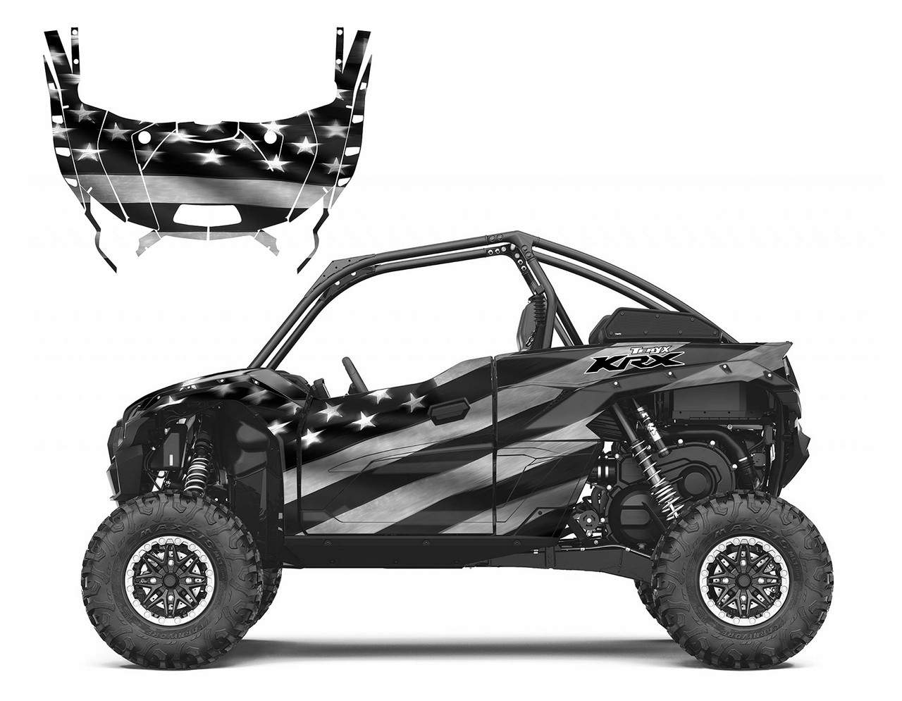 2021-23 Teryx KRX 1000 Thin Blue Line Flag Design 9650