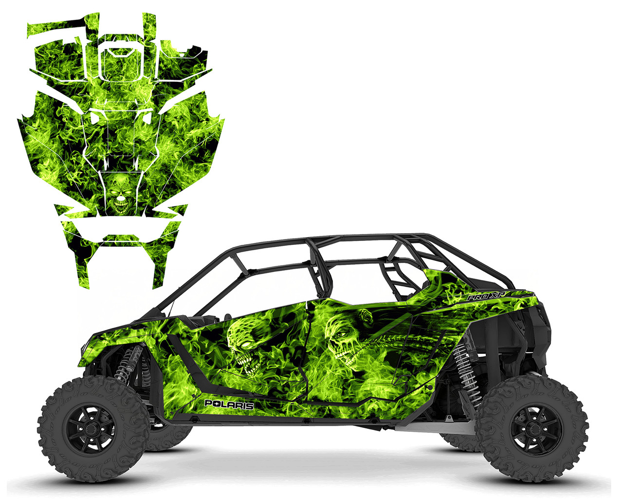 2020-22 RZR4 PRO-R PRO XP 4-seater Design #9795 Zombies