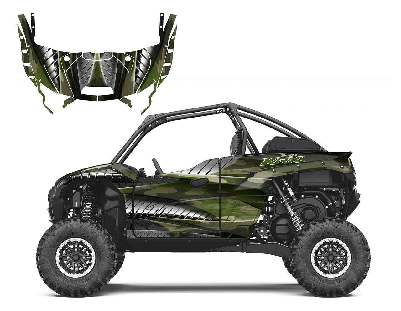 2021-23 Teryx KRX 1000 design #4500 Green Camo
