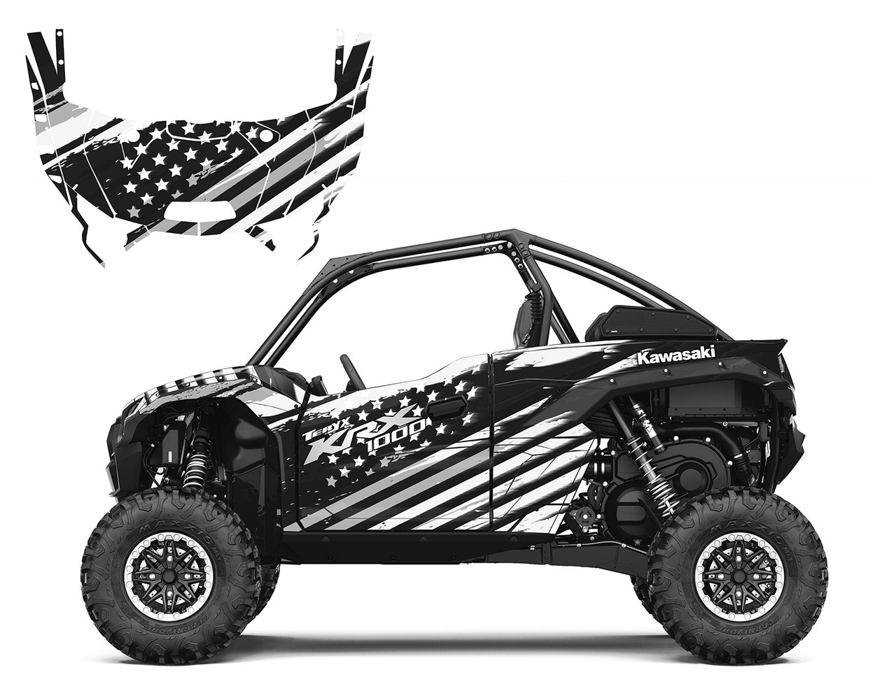 2020-23 Teryx KRX 1000 design #9055 American Flag