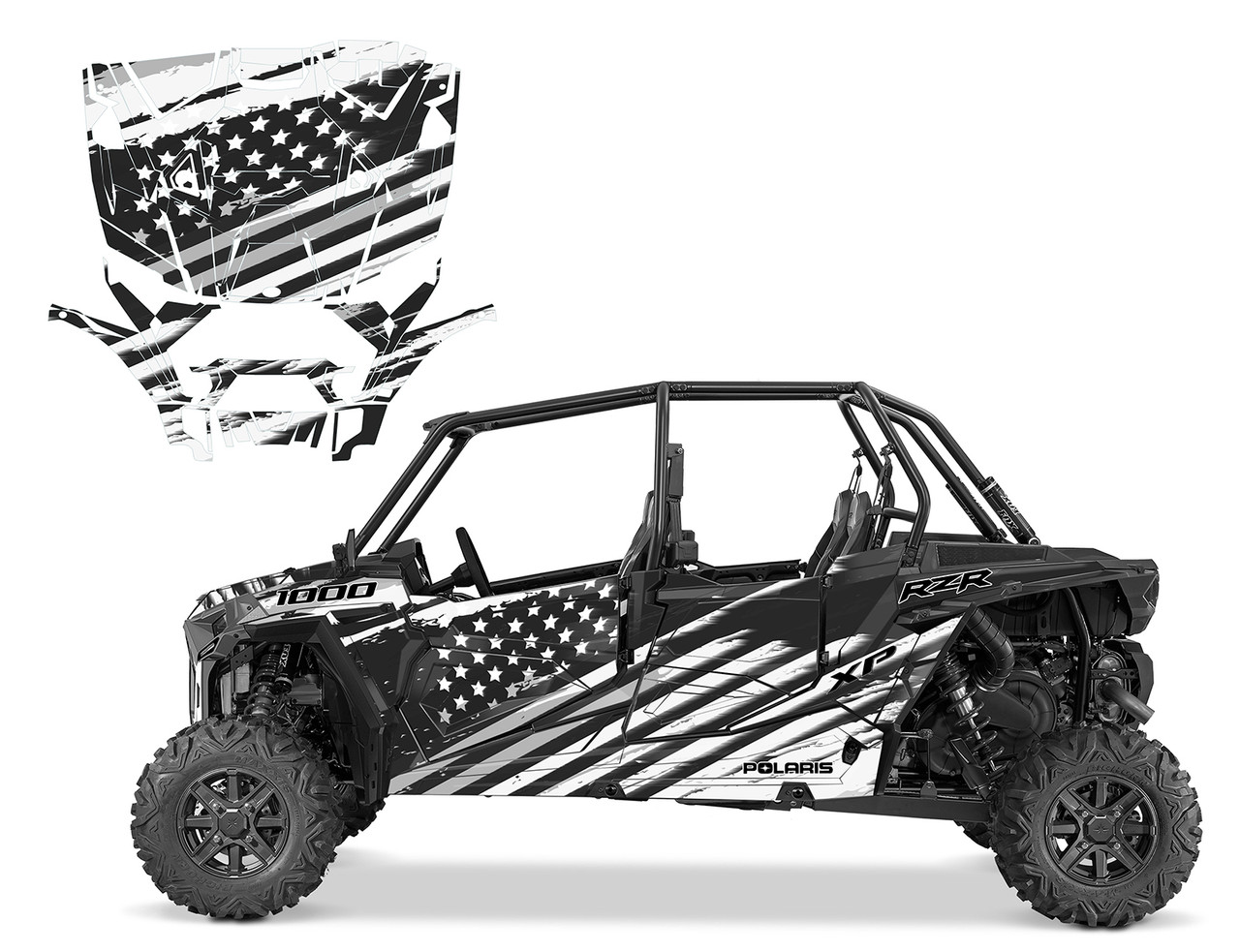 2019 XP4 Turbo S graphic wrap kit American Flag design 9055