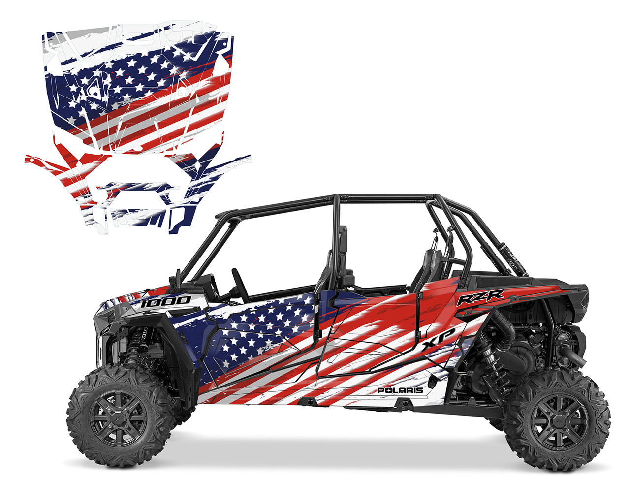 2019 XP4 Turbo S graphic wrap kit American Flag design 9055