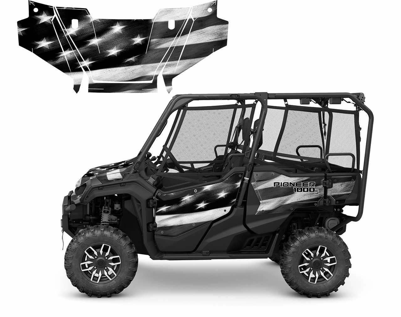 ​限定1000部 マーク・ボスウィック If We’re Pioneer’s Honda Pioneer 1000-5 Limited Deluxe 2016-25 Tattered Flag