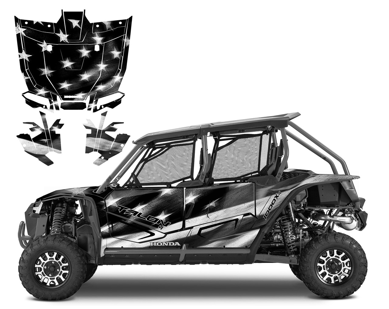 Talon 1000X4 Tattered American Flag