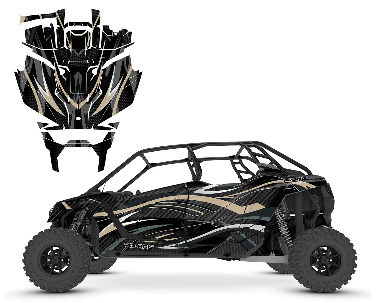 2020-24 RZR4 PRO-R PRO XP 4-seater Design #V1001