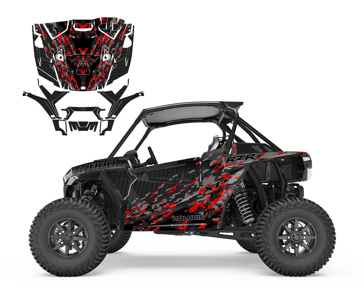 2019 - 2023 RZR-1000 Turbo S XP Design 1901 Black Camo