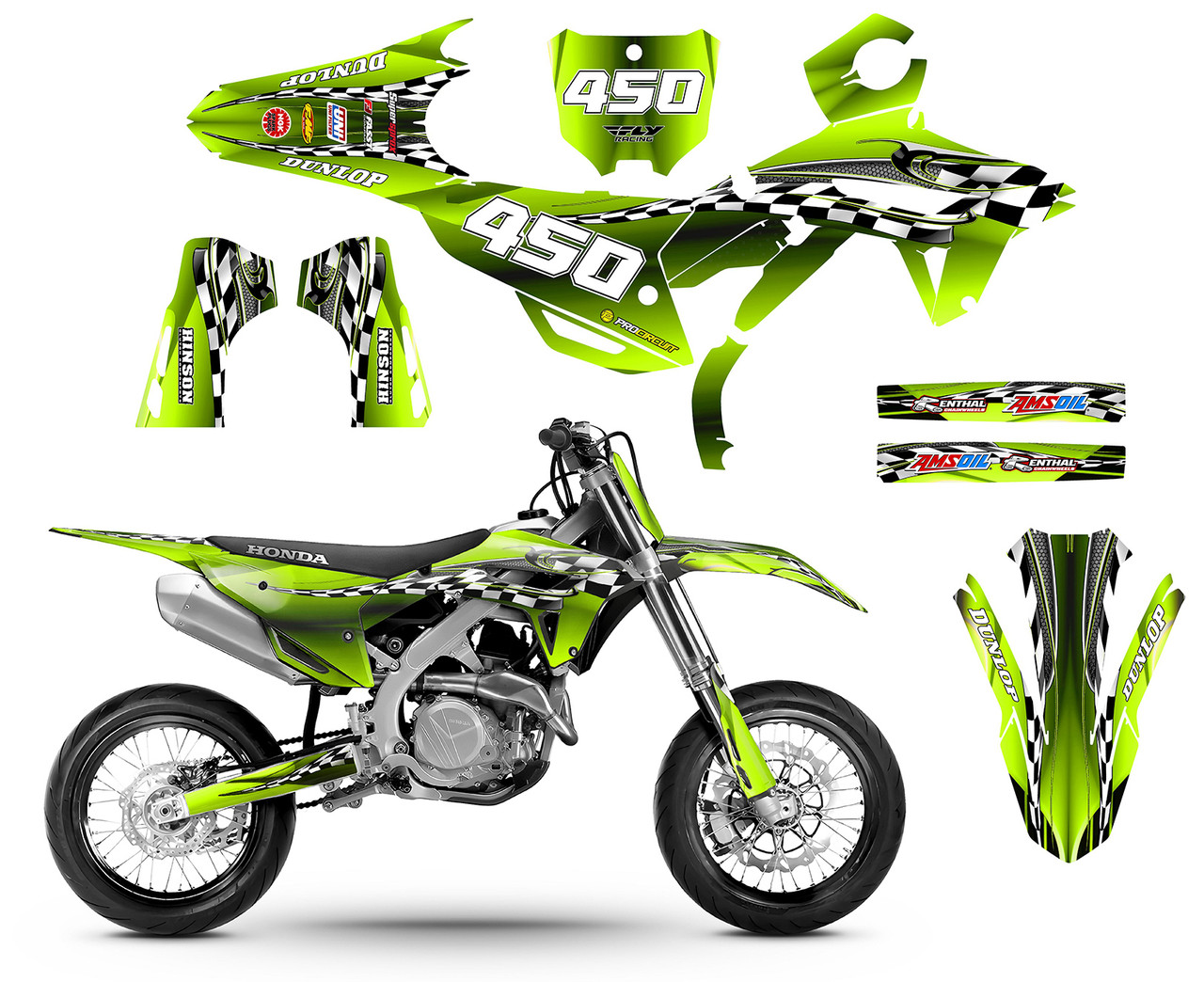 CRF250R-2022-23 & CRF450R 2021-23 Design 2500