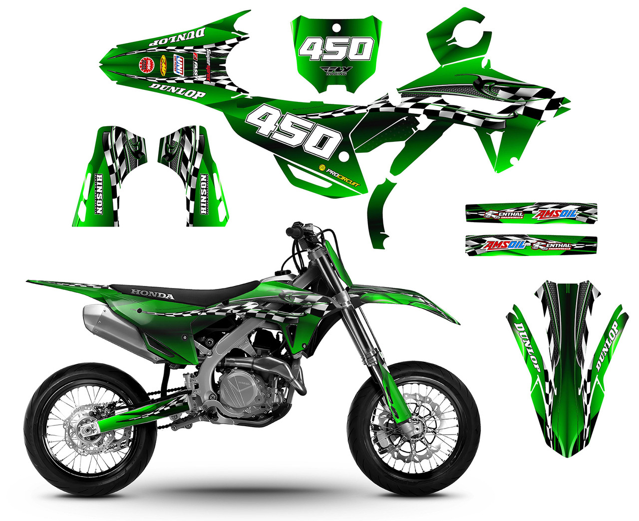 CRF250R-2022-23 & CRF450R 2021-23 Design 2500