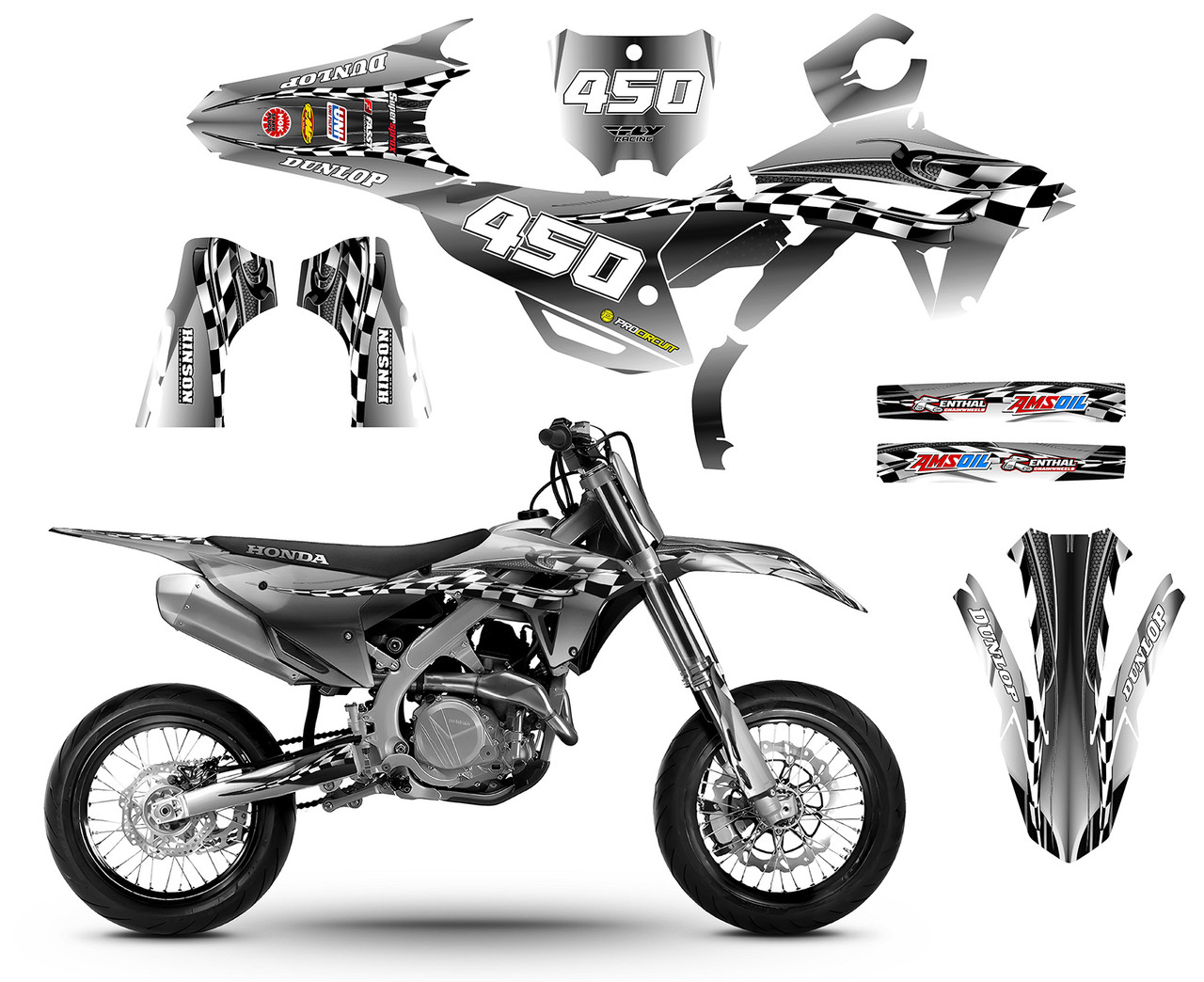 CRF250R-2022-23 & CRF450R 2021-23 Design 2500