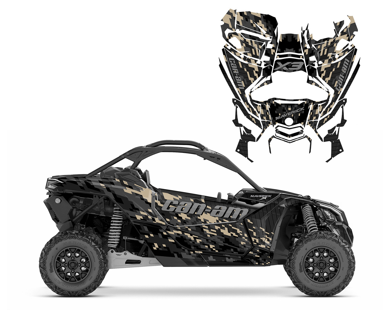 Maverick X3 Design 1901 Black Digi Camo