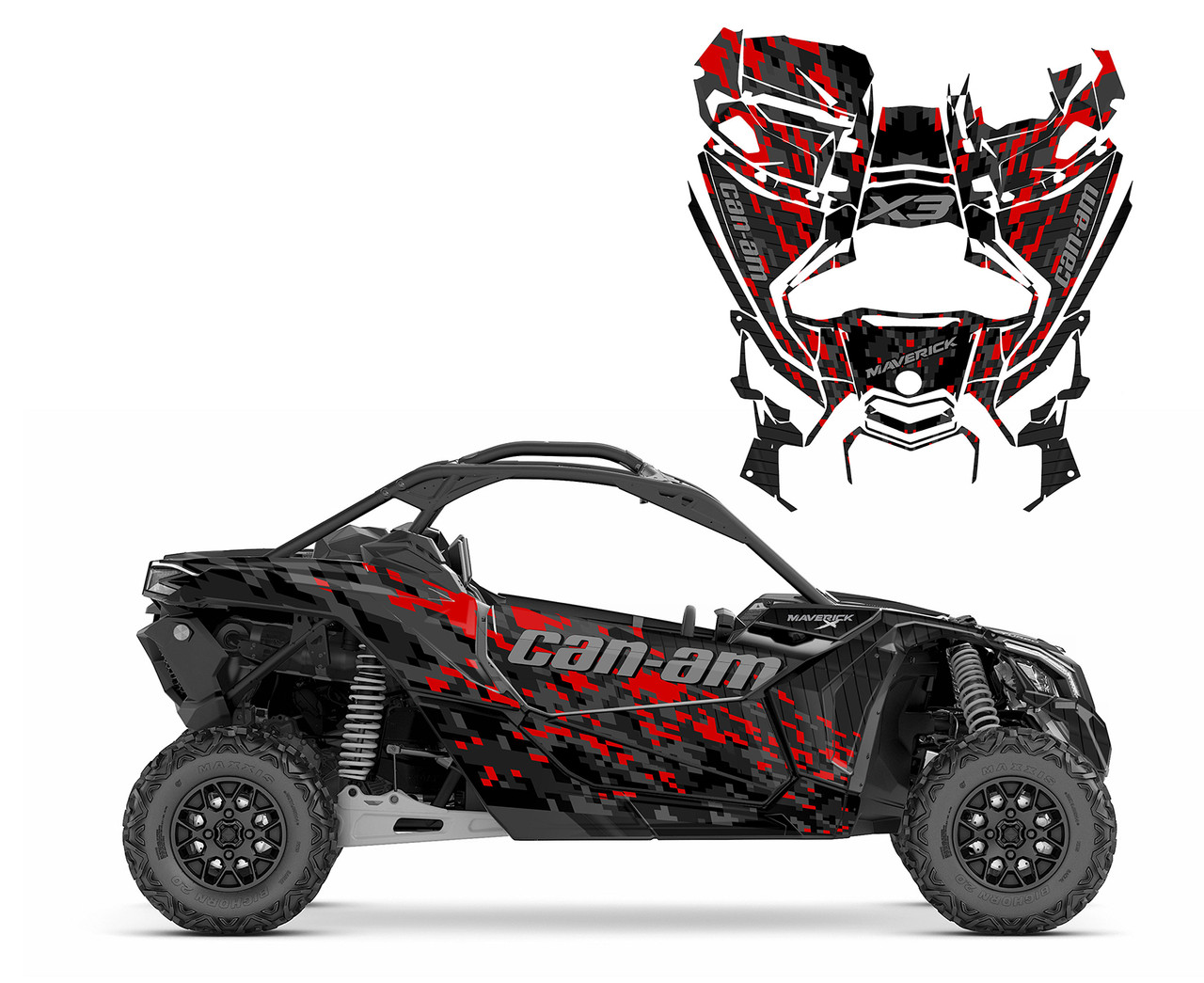 Maverick X3 Design 1901 Black Digi Camo