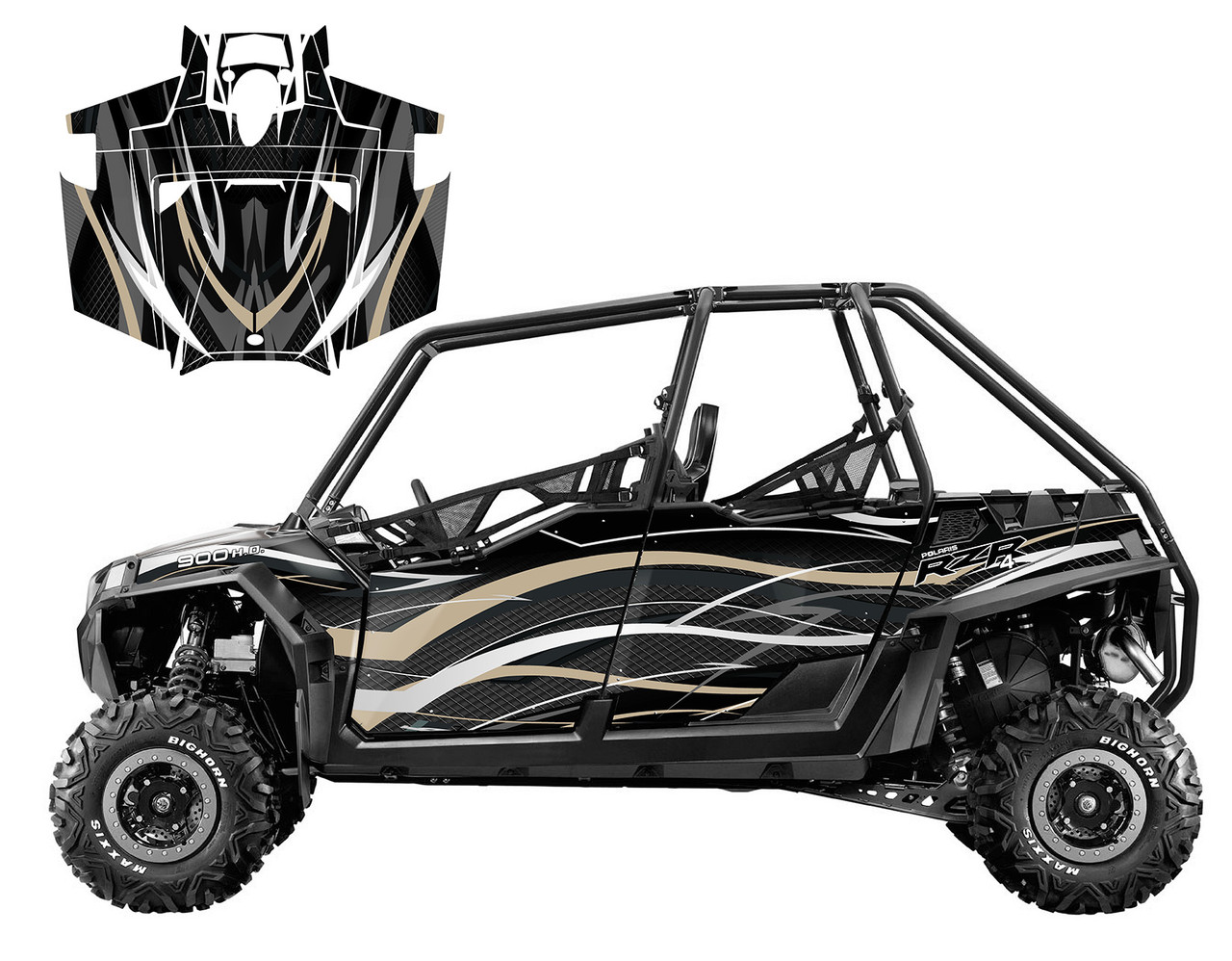 RZR4-900 4-SEATER 2011-2014 Design V1001