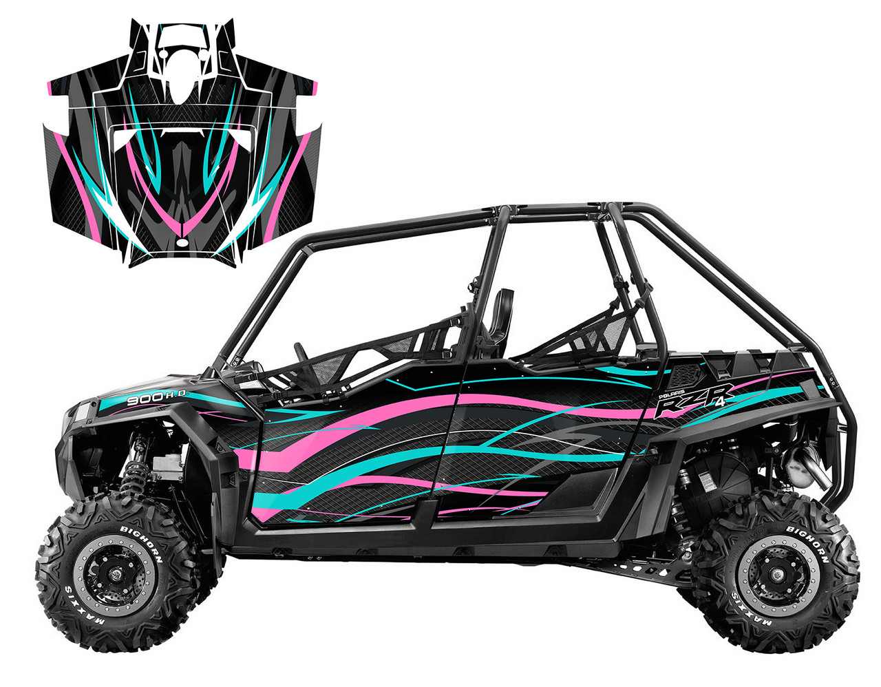 RZR4-900 4-SEATER 2011-2014 Design V1001