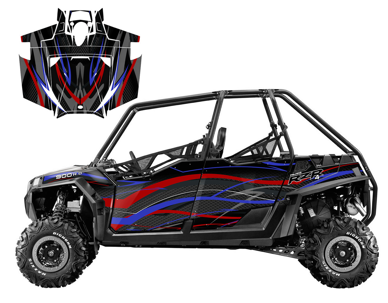 RZR4-900 4-SEATER 2011-2014 Design V1001 RZR4-900 4-SEATER 2011-2014 Design V1001