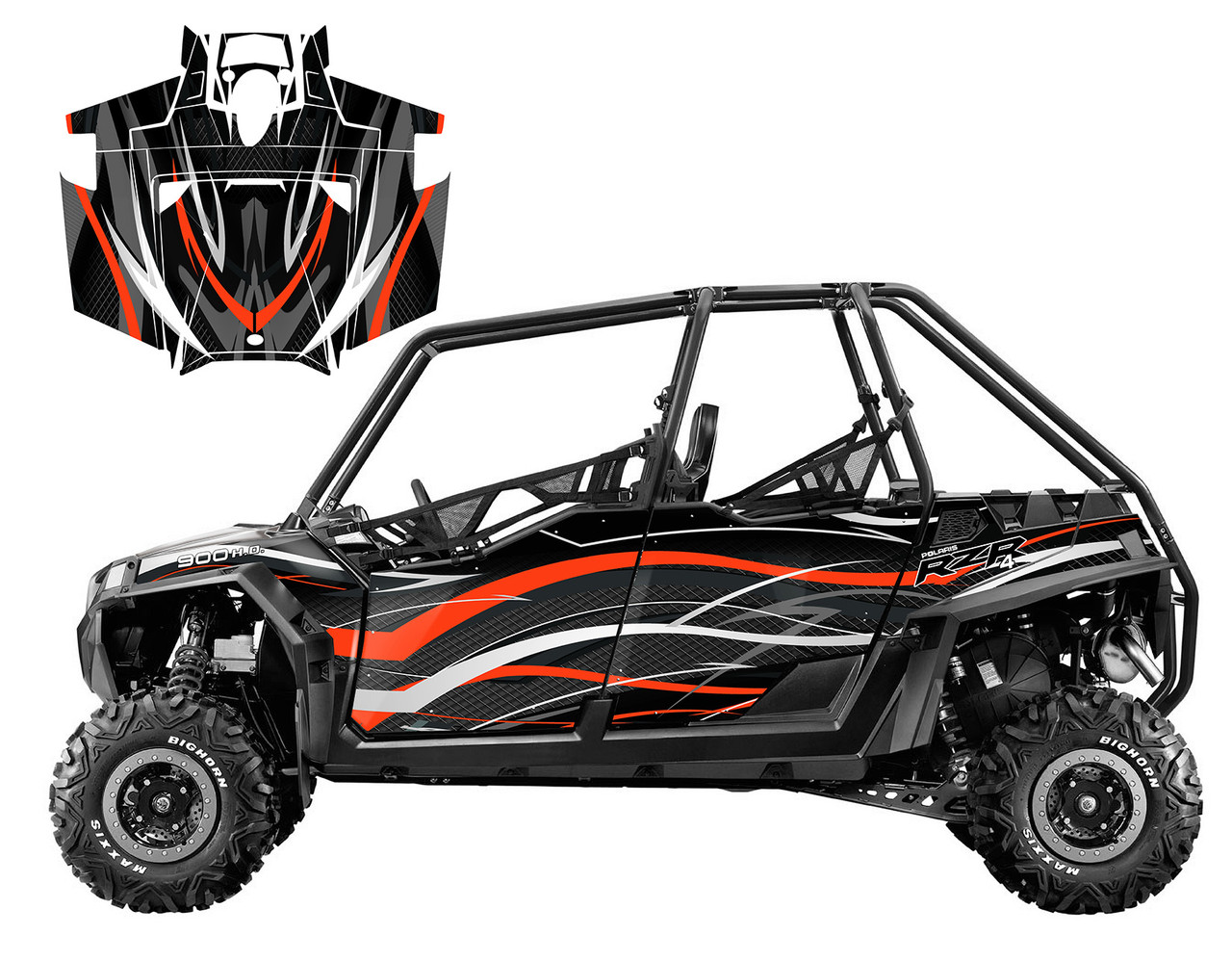RZR4-900 4-SEATER 2011-2014 Design V1001 RZR4-900 4-SEATER 2011-2014 Design V1001