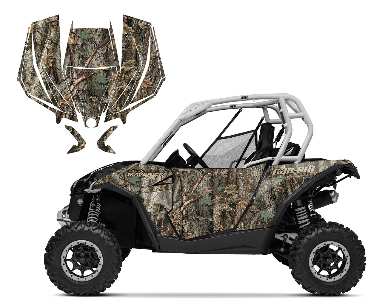 Ambush camo graphic decal kit for Can am Maverick 1000