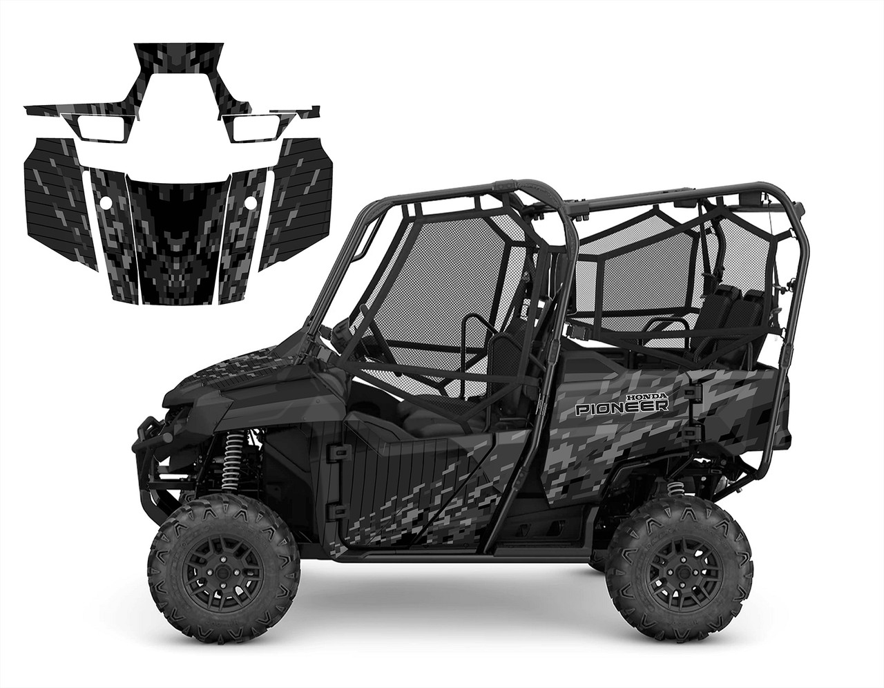 Honda Pioneer 700-4  2016-22 Black Camo 1901