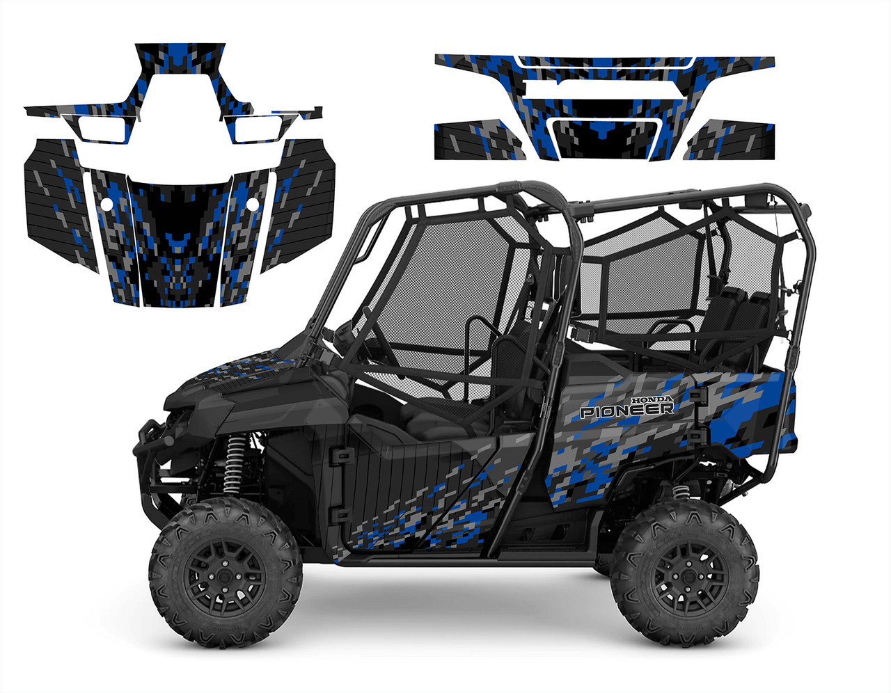 Honda Pioneer 700-4  2016-22 Black Camo 1901