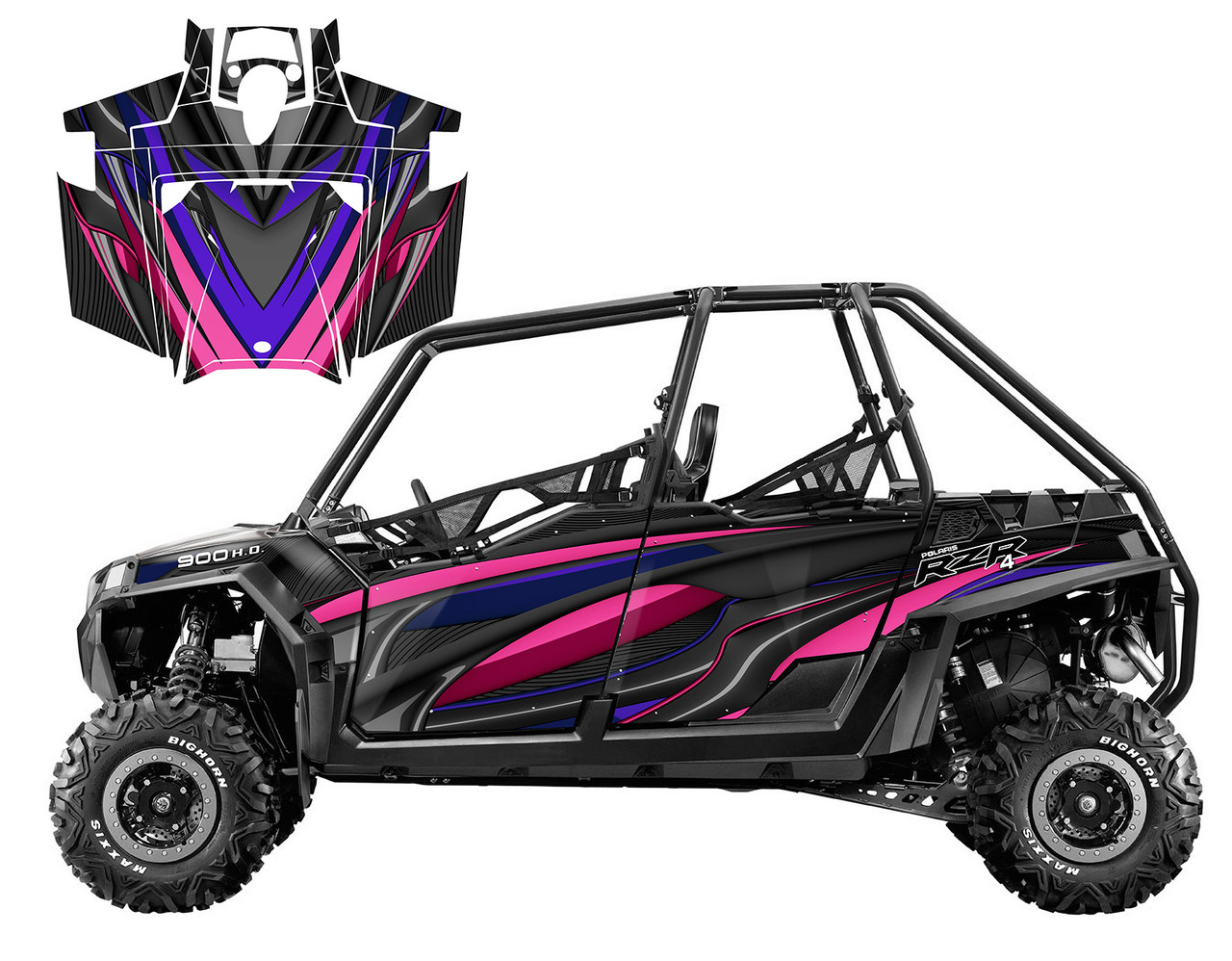 RZR4-900 4-SEATER 2011-2014 Design V6501