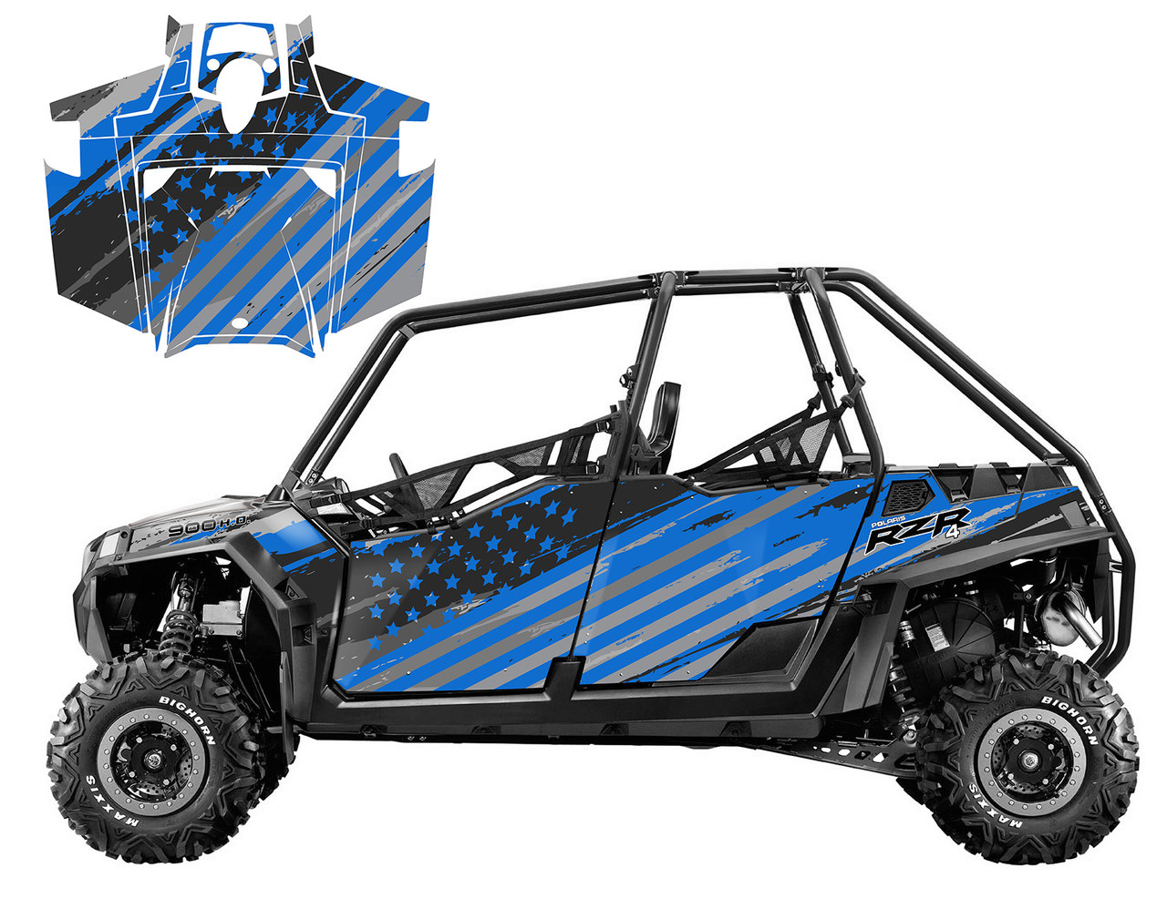 RZR4-900 4-SEATER 2011-2014 Speeding Flag #9056