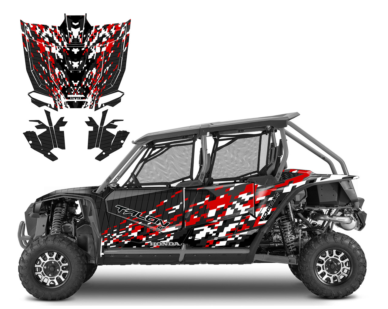 Honda Talon 4 digital camo graphics wrap kit