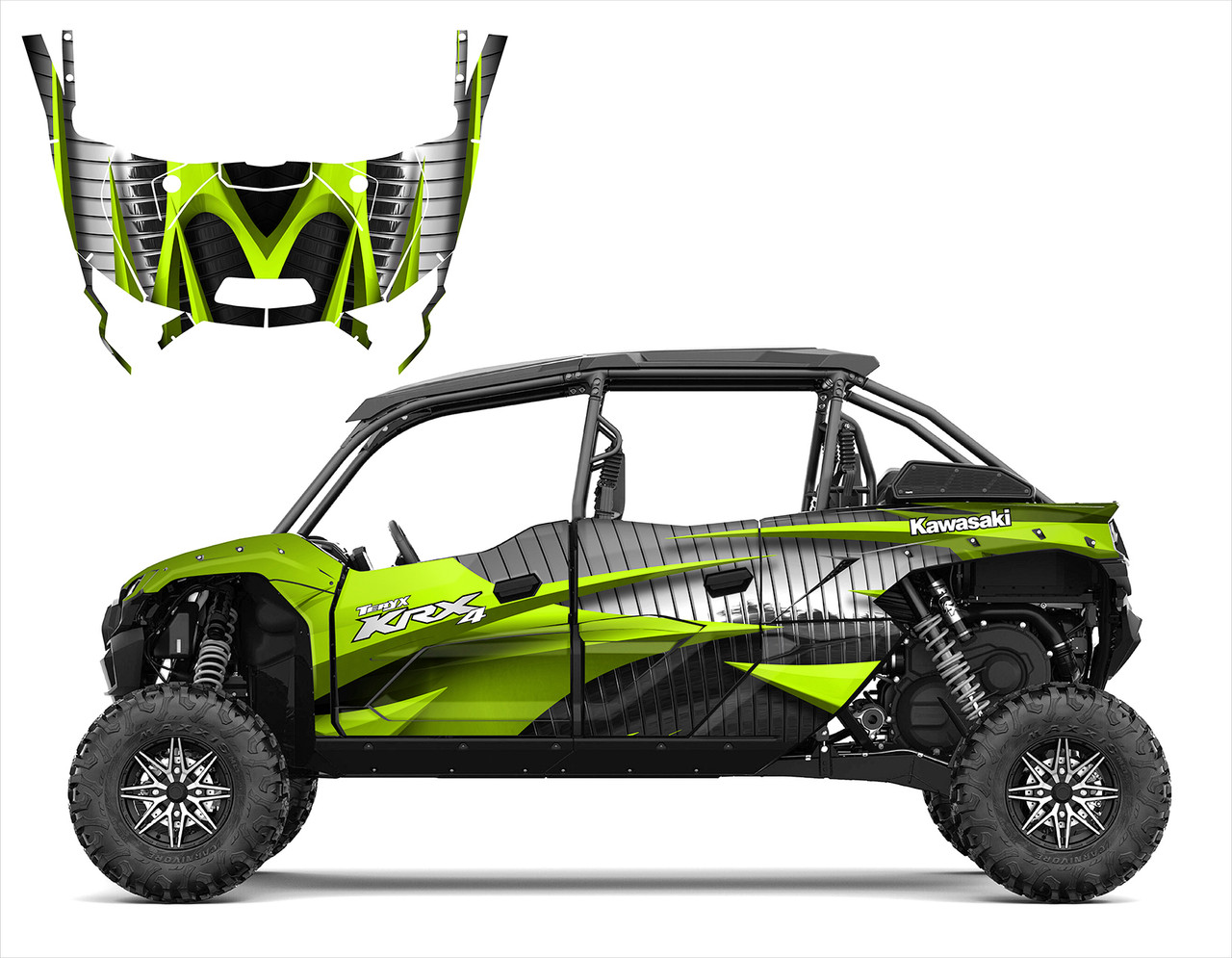 2023 Teryx KRX 4-1000 design #1901 Black Camo
