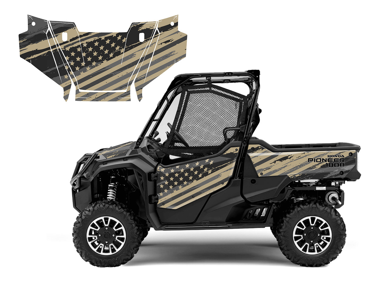 Honda Pioneer 1000-3 Deluxe 2023-24 Speeding Flag 9056