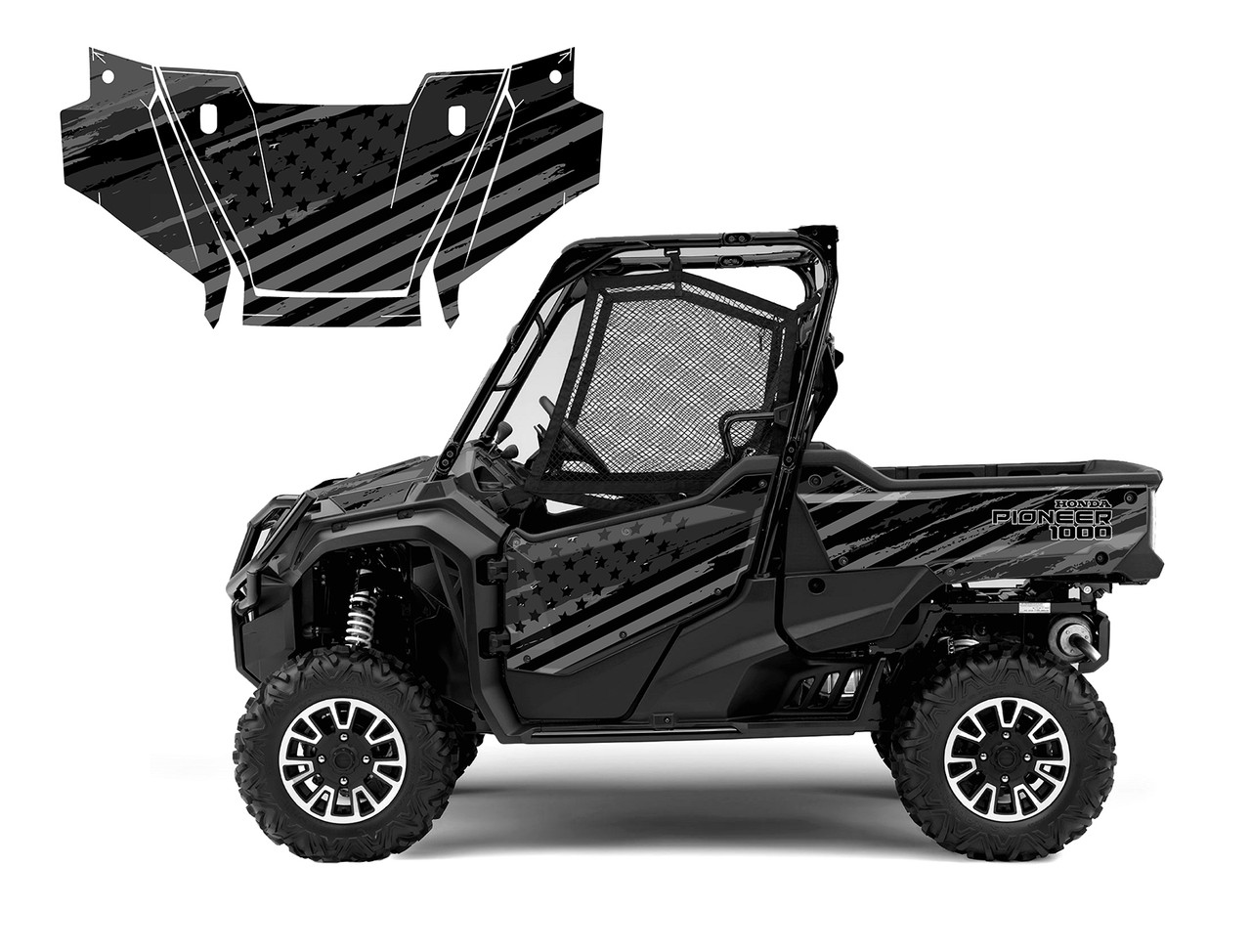 Honda Pioneer 1000-3 Deluxe 2023-24 Speeding Flag 9056
