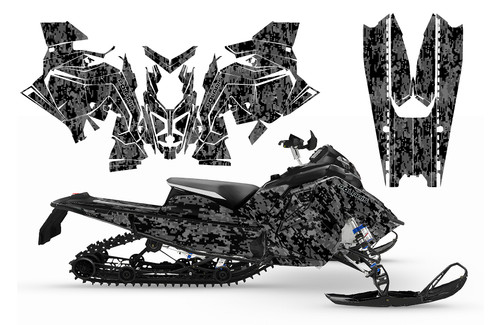 Polaris Matryx chassis Indy Assault 2020-2022 Black Digital Camo Graphics