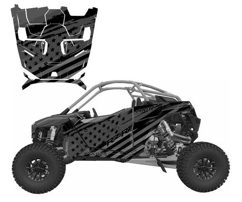 2026 Polaris RZR Pro R Black Flag graphics made for offroad racing 2026 Polaris RZR Pro R Black Flag graphics made for offroad racing