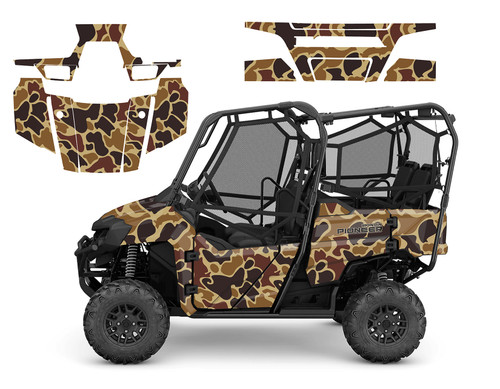 Pioneer 700-4 Old School Duck Camo wrap kit for hunting Pioneer 700-4 Old School Duck Camo wrap kit for hunting
