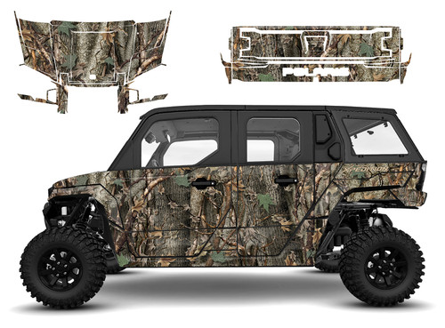 Polaris Xpedition 5 graphite Ambush Hunting Camo wrap kit Polaris Xpedition 5 graphite Ambush Hunting Camo wrap kit