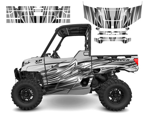 Polaris Ranger XP off-road decal wrap kit guaranteed to stick! Polaris Ranger XP off-road decal wrap kit guaranteed to stick!