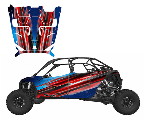 2025-26 RZR Pro S4 graphic wrap kit made for offroad design V7999 2025-26 RZR Pro S4 graphic wrap kit made for offroad design V7999