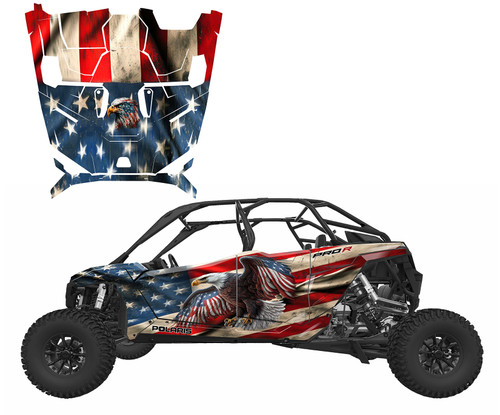 2025-2016 Polaris Pro R4, Pro S4, Pro XP4 graphics wrap kit.