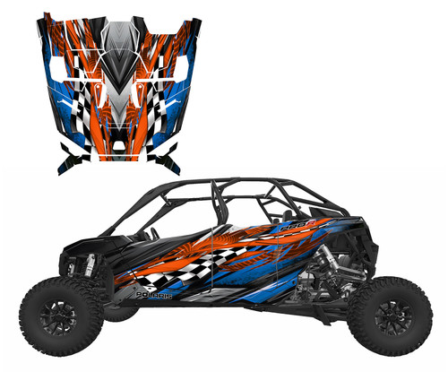 2025-2016 Polaris Pro R4, Pro S4, Pro XP4 graphics wrap kit.