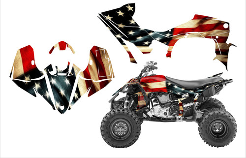 YFZ450R 2014-22 American Tattered Flag