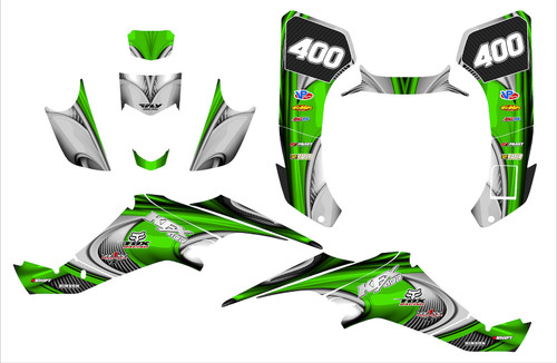 Kawasaki KFX400 graphics by All Motor Graphics